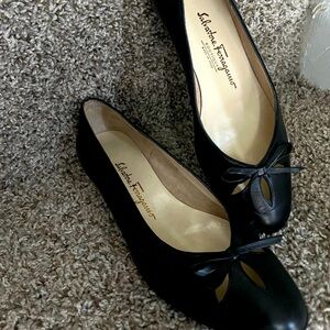 Salvatore Ferragamo black flats